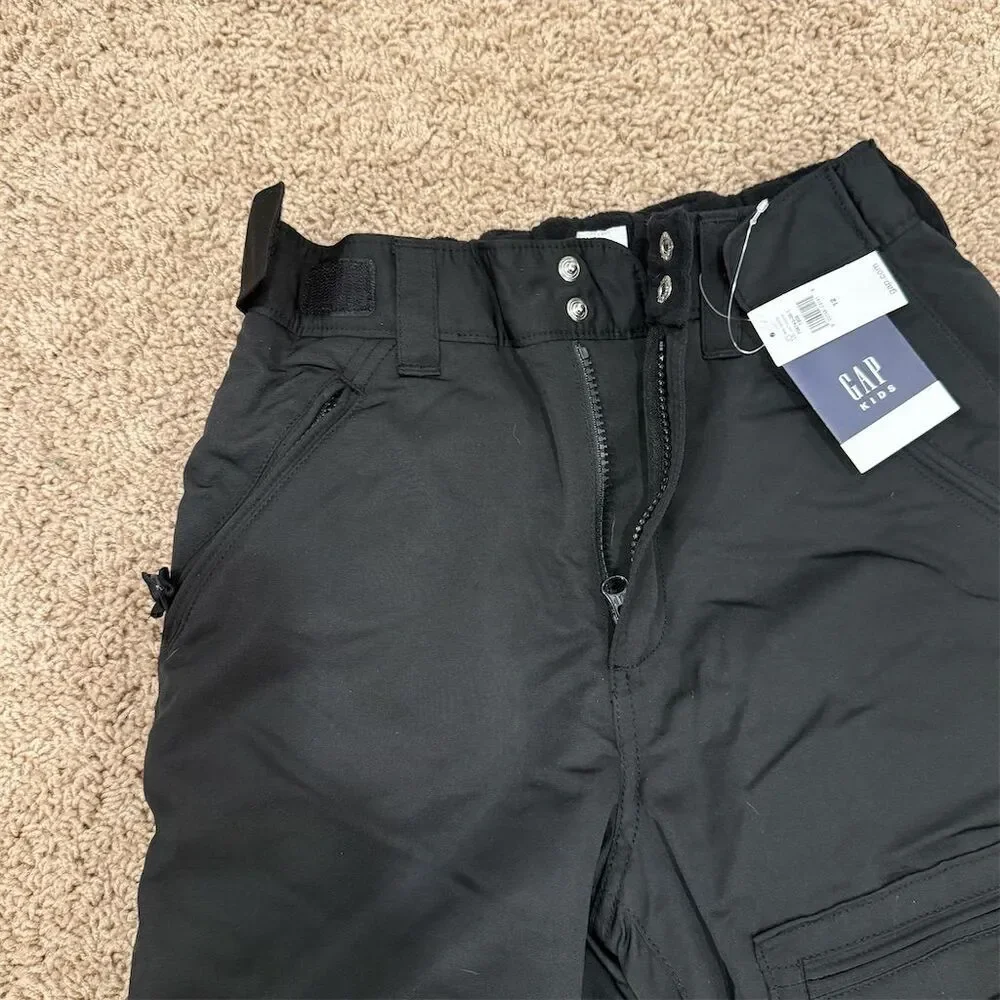 GAP Kids Unisex Ski Snow Pants Black Size 12 Winter Insulated NWT